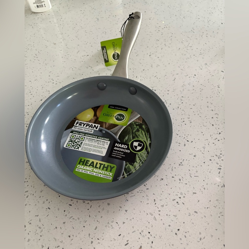 GreenPan Silver and Gray Ceramic Nonstick Frypan